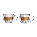 Sklenené šálky v súprave 2 ks na cappuccino 350 ml Tulip – Vialli Design
