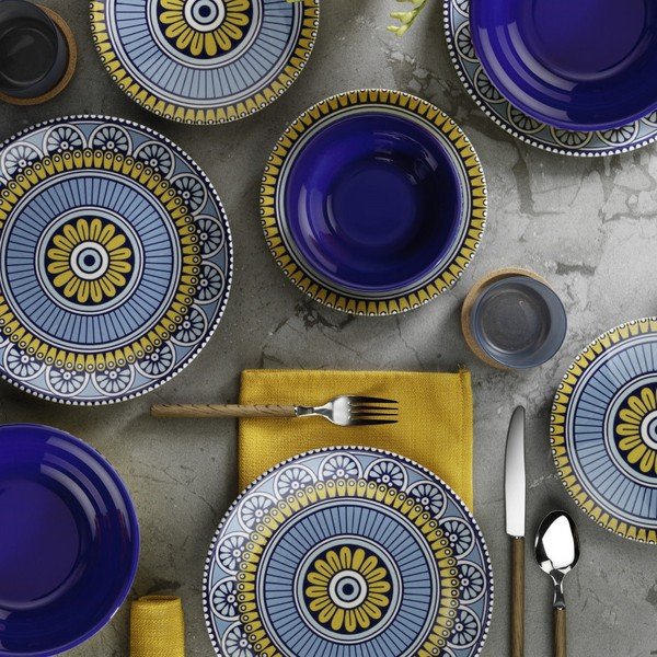 24-dielna súprava porcelánového riadu Kütahya Porselen Mandala-image-1