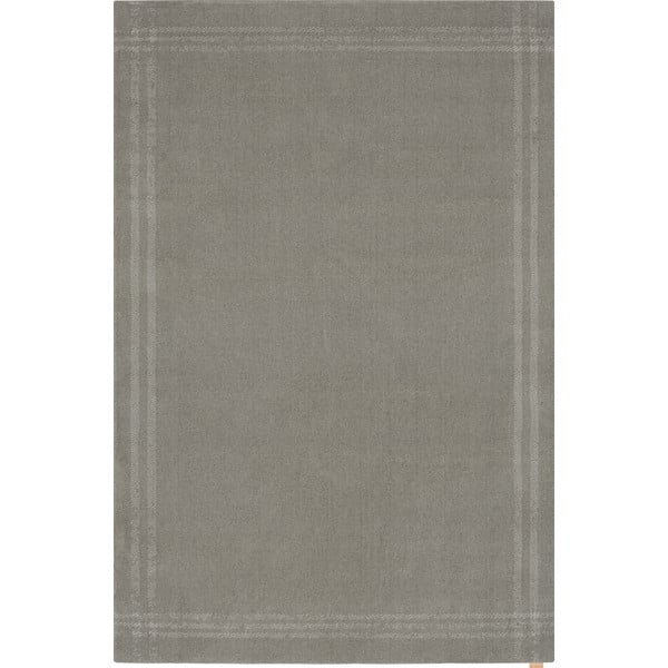 Svetlosivý vlnený koberec 200x300 cm Calisia M Grid Rim – Agnella