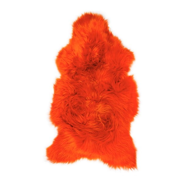 Oranžová ovčia kožušina Swedo, 110 x 60 cm