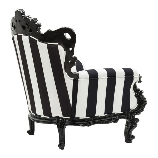 Čierno-biele kreslo Kare Design Mink-image-3