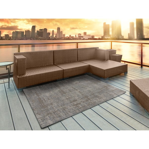 Hnedo-sivý vonkajší koberec Universal Luana, 155 x 230 cm-image-1