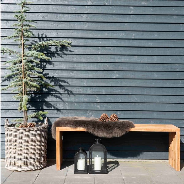 Záhradná lavica z tíkového dreva House Nordic Benidorm, 140 x 35 cm-image-1