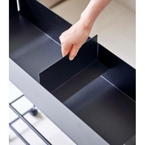 Čierny kovový detský stojan na topánky 74,5x74,5x22 cm Tower – YAMAZAKI-image-1