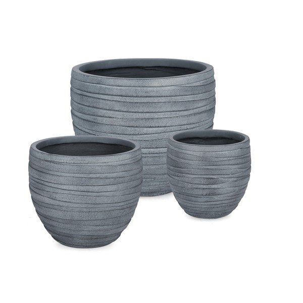 Kvetináče v súprave 3 ks ø 46 cm Strips – Bizzotto