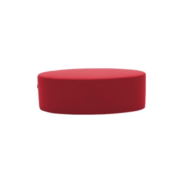 Červený puf Softline Bon-Bon Valencia Red , dĺžka 60 cm