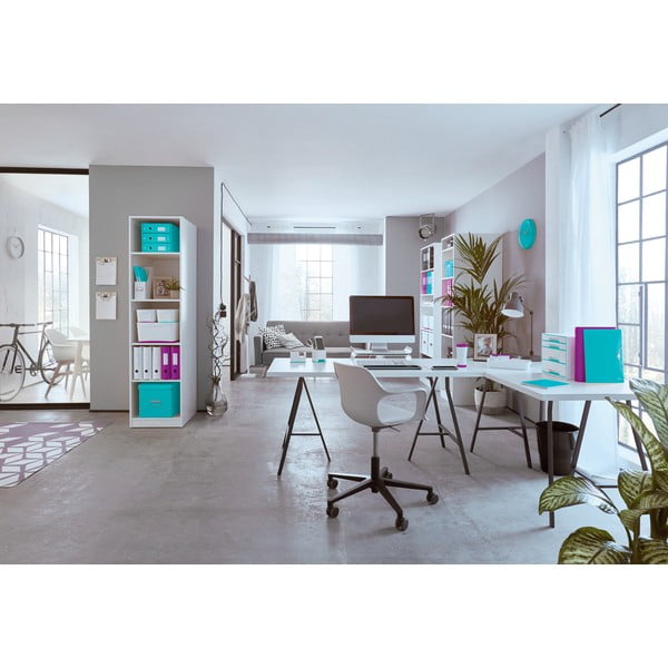 Fialová úložná škatuľa s vekom Leitz CD Disc, dĺžka 35 cm-image-1