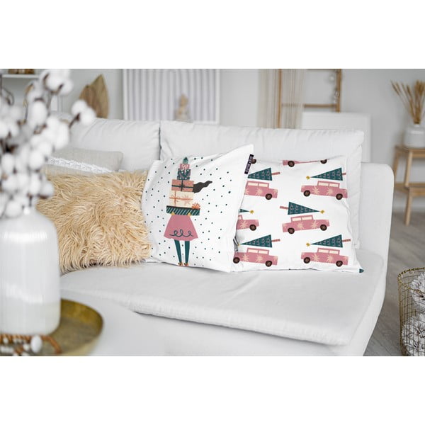 Obliečky na vankúše v súprave 4 ks s vianočným motívom 45x45 cm Holiday Mood – Butter Kings-image-1