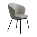 Sivé kreslo Unique Furniture Gain