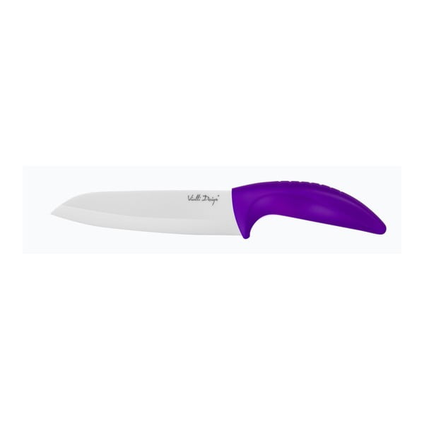 Fialový keramický nôž Chef, 16 cm