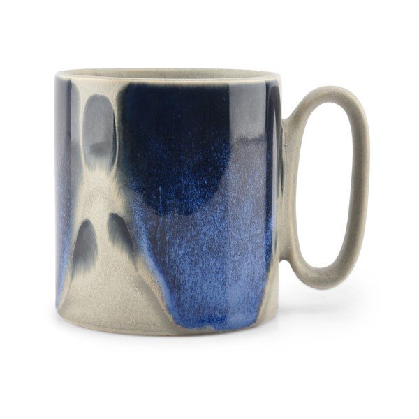 Modrý/sivý kameninový hrnček 390 ml Paint – Salt&Pepper