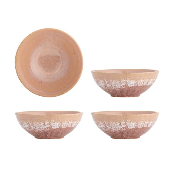 Misky v súprave 4 ks z kameniny v lososovej farbe 890 ml Darlene – Bloomingville