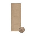 Prateľný/ručne tkaný vlnený behúň v prírodnej farbe 80x230 cm Unexpected Wool – Lorena Canals