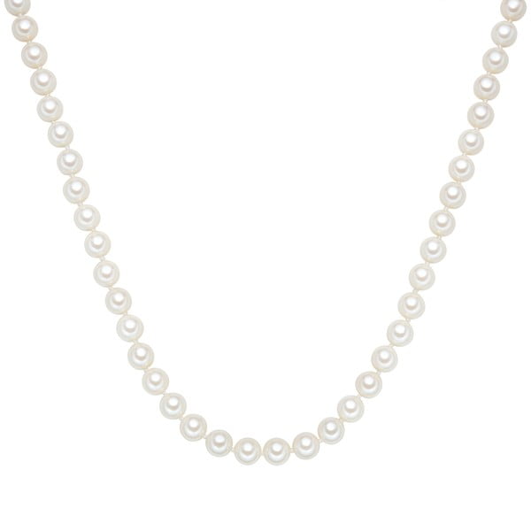 Perlový náhrdelník Muschel, biele perly ⌀ 0,8 x dĺžka 40 cm
