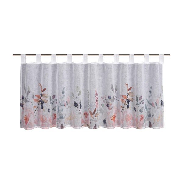 Biela záclona 135x45 cm Floral – Sehlbach