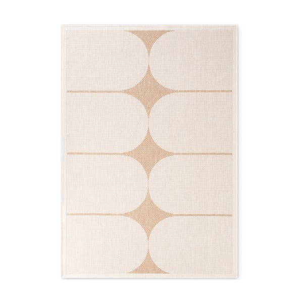 Vnútorný a vonkajší koberec v béžovej a slonovinovej farbe 200x290 cm Duet Bowen – NORTHRUGS
