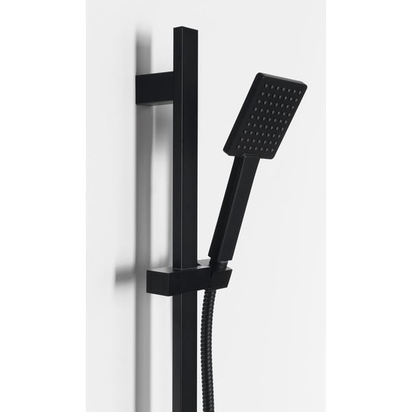Matne čierna antikoro sprchová súprava s ručnou sprchou a posuvným držiakom 70 cm – Sapho-image-1
