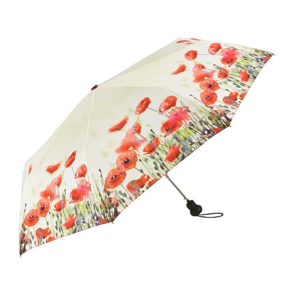 Skladací dáždnik Von Lilienfeld Poppies, ø 90 cm