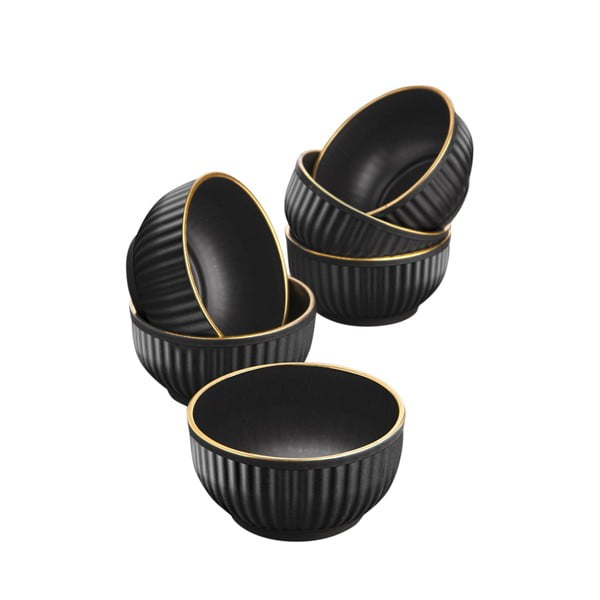 Čierne misky v súprave 6 ks 0.25 l – Hermia-image-3