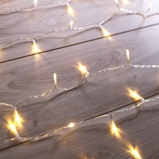 Transparentná LED svetelná reťaz DecoKing Christmas, 200 svetielok, dĺžka 1 m