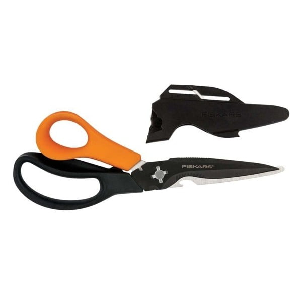 Plne kalené viacúčelové nožnice Fiskars Solid Cuts+More-image-3