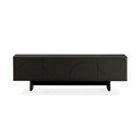 Čierny TV stolík 180x55x40 cm Solei – MOME