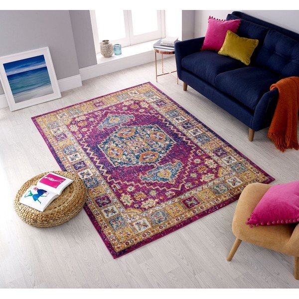 Fialový koberec Flair Rugs Urban Traditional,133 x 185 cm-image-4