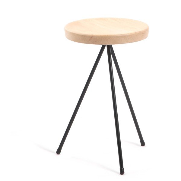 Barová stolička Mobles 114 Nuta Beech, výška 45 cm-image-1