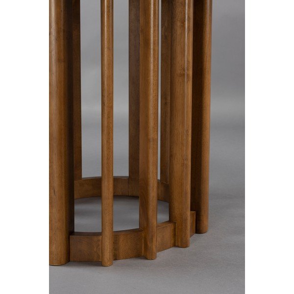 Okrúhly jedálenský stôl s doskou v dekore orechového dreva ø 120 cm Barlet – Dutchbone-image-1