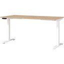 Polohovací pracovný stôl s elektricky nastaviteľnou výškou s doskou v dubovom dekore 80x160 cm Jet – Germania