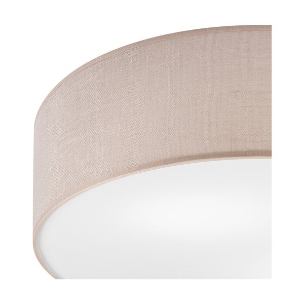 Béžové stropné svietidlo s textilným tienidlom ø 45 cm Vivian – LAMKUR-image-3