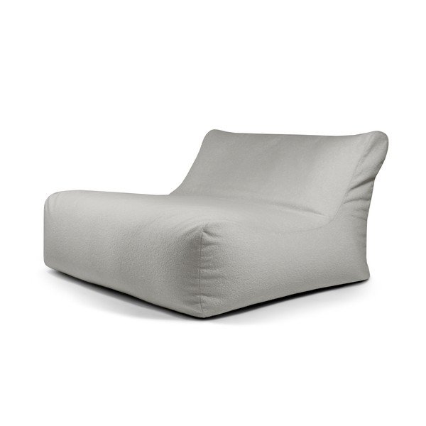 Svetlosivý sedací vak z textílie buklé Sofa Lounge – SLOWDOWN