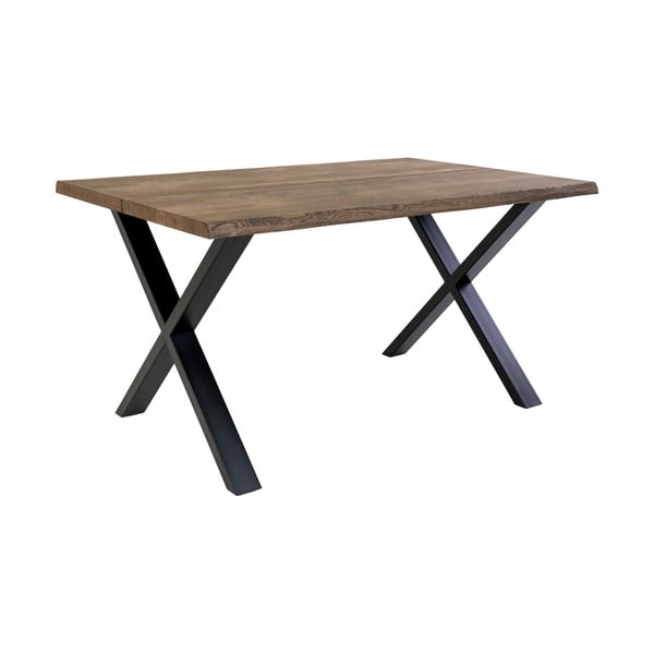 Jedálenský stôl s doskou z masívneho duba House Nordic Toulon Smoked, 140 x 95 cm