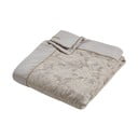 Béžový prešívaný pléd zo žakára 240x260 cm Opulent Jacquard – Catherine Lansfield