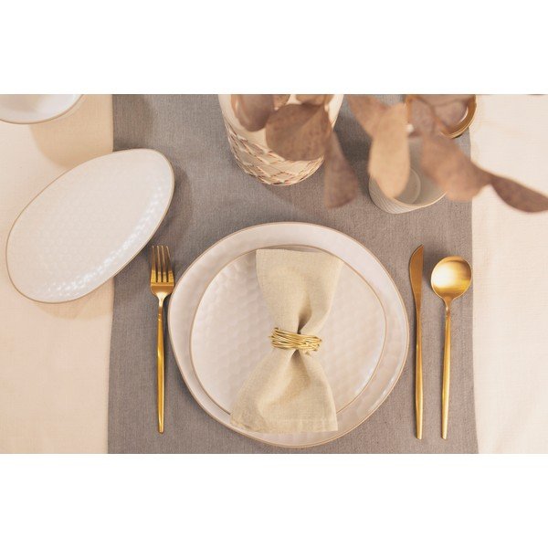 Biele hlboké taniere z kameniny v súprave 6 ks Imprints – Villa Altachiara-image-1