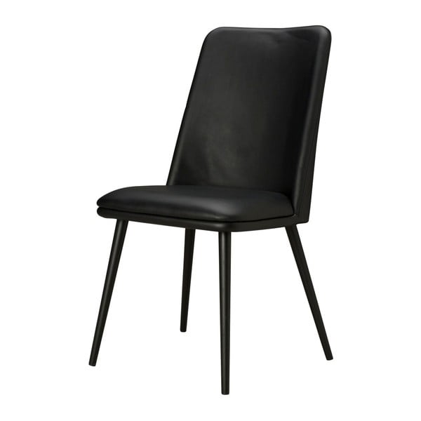 Čierna stolička s čiernou podnožou Aemely Dormund