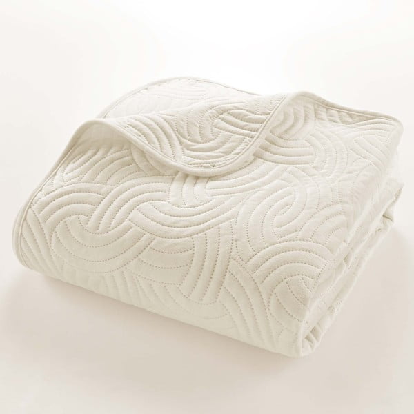 Béžový zamatový pléd 220x240 cm Solange – douceur d'intérieur-image-2