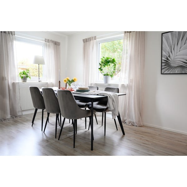 Rozkladací jedálenský stôl s doskou v dekore jaseňového dreva 90x190 cm Yumi – Rowico-image-2