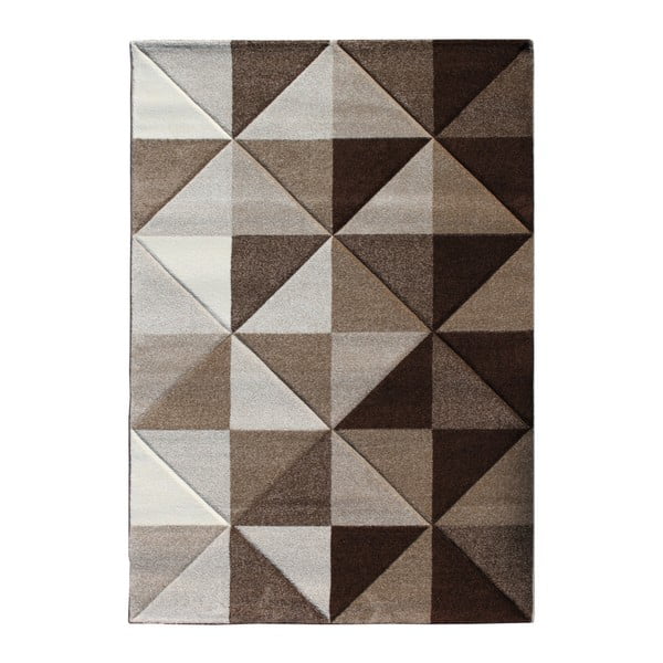 Hnedý koberec Tomasucci Optical, 140 x 190 cm