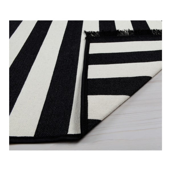 Čierno-biely obojstranný koberec Sentinus, 120 × 180 cm-image-2