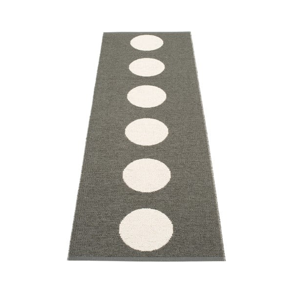 Tmavosivý vnútorný a vonkajší behúň 70x225 cm Vera Charcoal – Pappelina