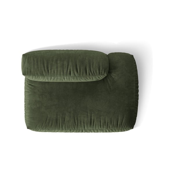 Zelený zamatový modul pohovky (pravý roh) Martina – Micadoni -image-3