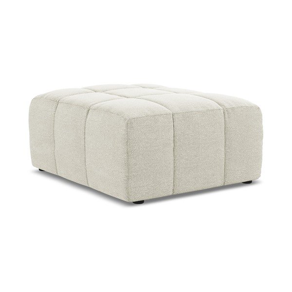 Béžová podnožka z textílie buklé Aloha – Makamii-image-3