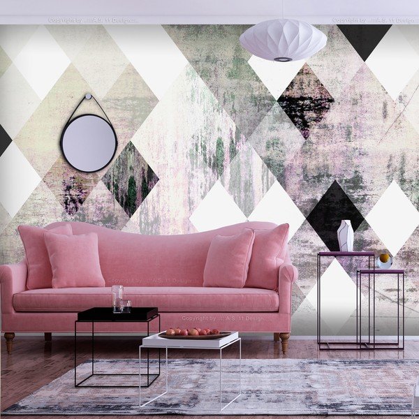 Veľkoformátová tapeta Artgeist Rhombic Chessboard, 200 x 140 cm-image-1