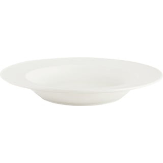 Biely porcelánový hlboký tanier Mikasa Ridget, ø 23 cm