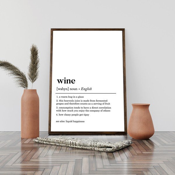 Obraz 50x70 cm Wine – Wallity-image-2