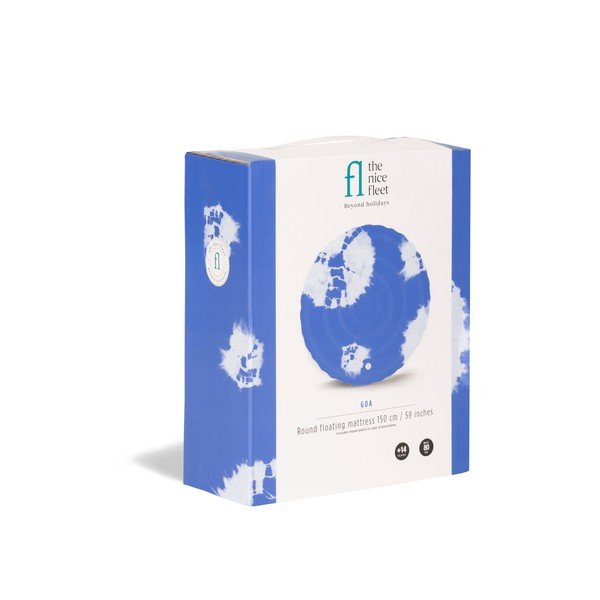 Modrý nafukovací plážový matrac The Nice Fleet Goa-image-2