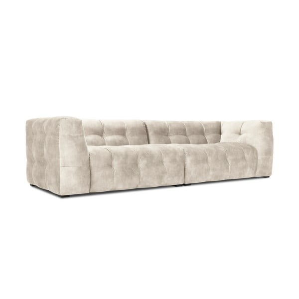 Béžová zamatová pohovka Windsor & Co Sofas Vesta, 280 cm-image-3