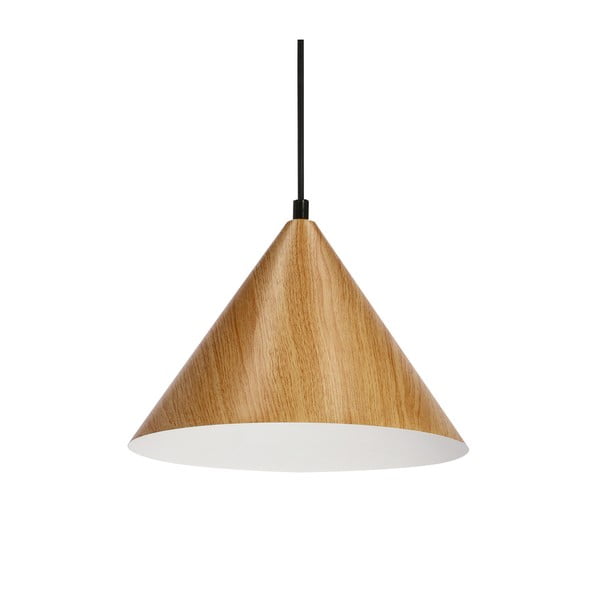 Hnedé závesné svietidlo so skleneným tienidlom ø 25 cm Dunca – Candellux Lighting-image-2
