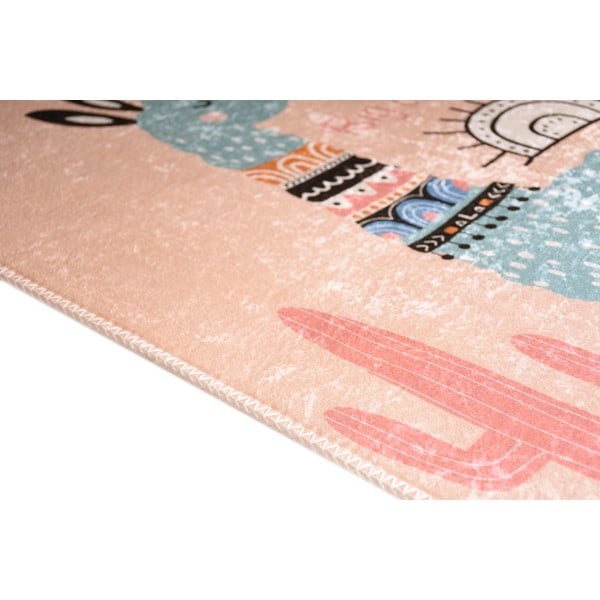 Ružový prateľný detský koberec 160x230 cm Big Dreamer Camel – Vitaus-image-2